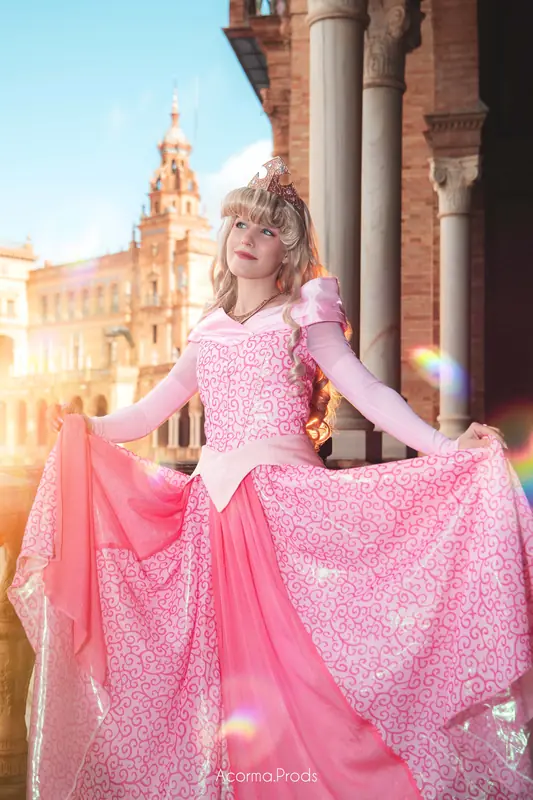 La Princesa Durmiente en la Plaza de España de Sevilla