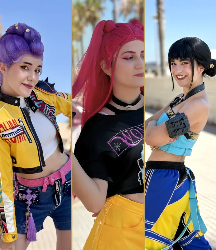 Las tres Cazadoras K-pop juntas