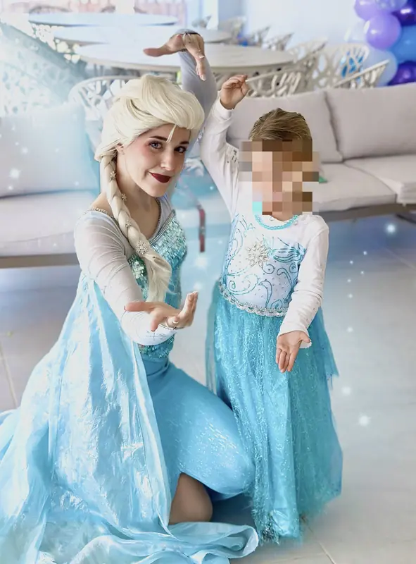 Con la Princesa de las Nieves